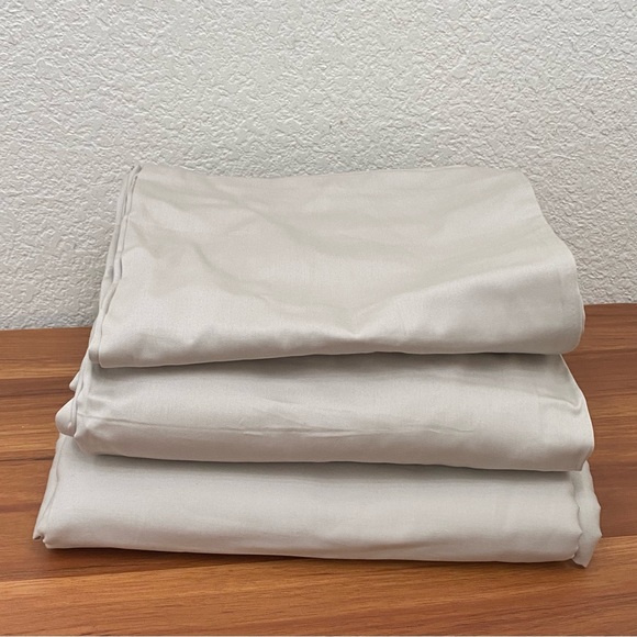 COSY HOUSE Collection Classic Cotton Bedsheets Silver FULL 4-pc Set NEW - Picture 8 of 9